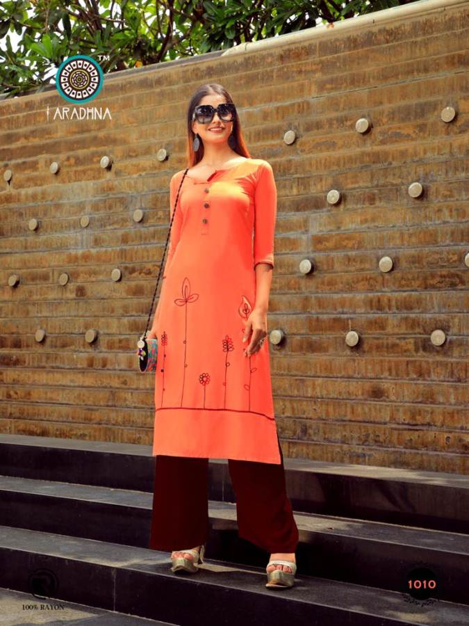 Aradhna Present Rose Rivera Vol 3 Casual Wear Kurtis Collection.