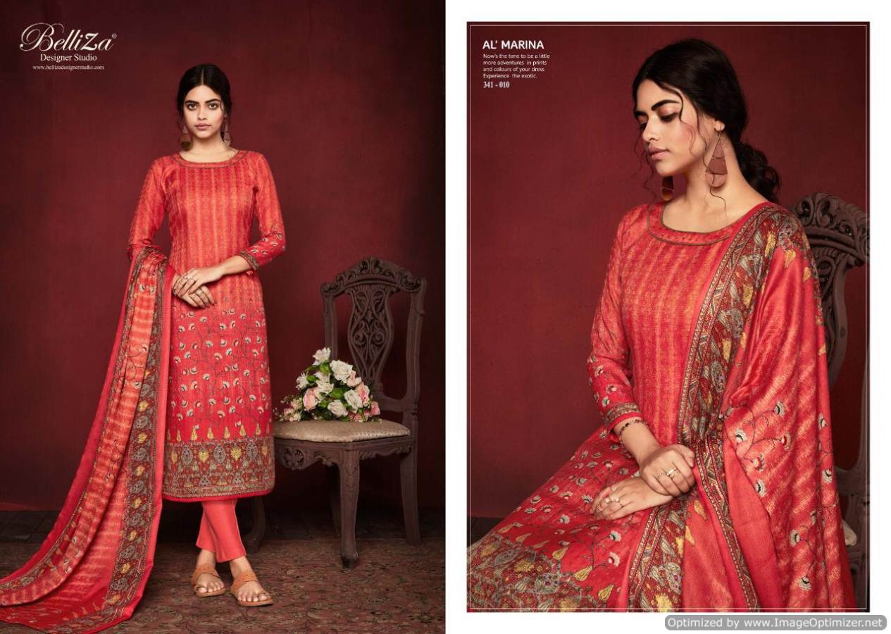 Belliza By Al Marina Digital Printed Dress Material Collection.