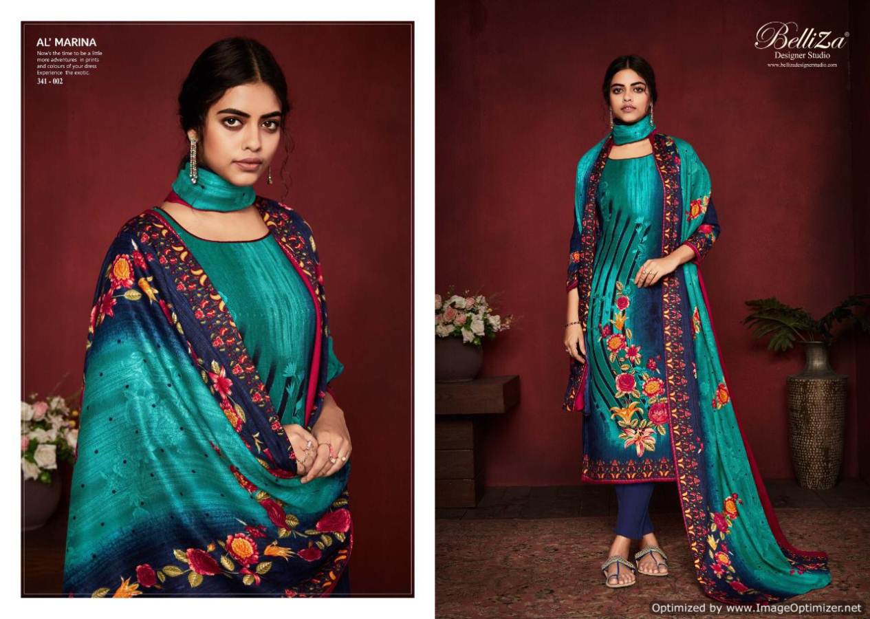 Belliza By Al Marina Digital Printed Dress Material Collection.