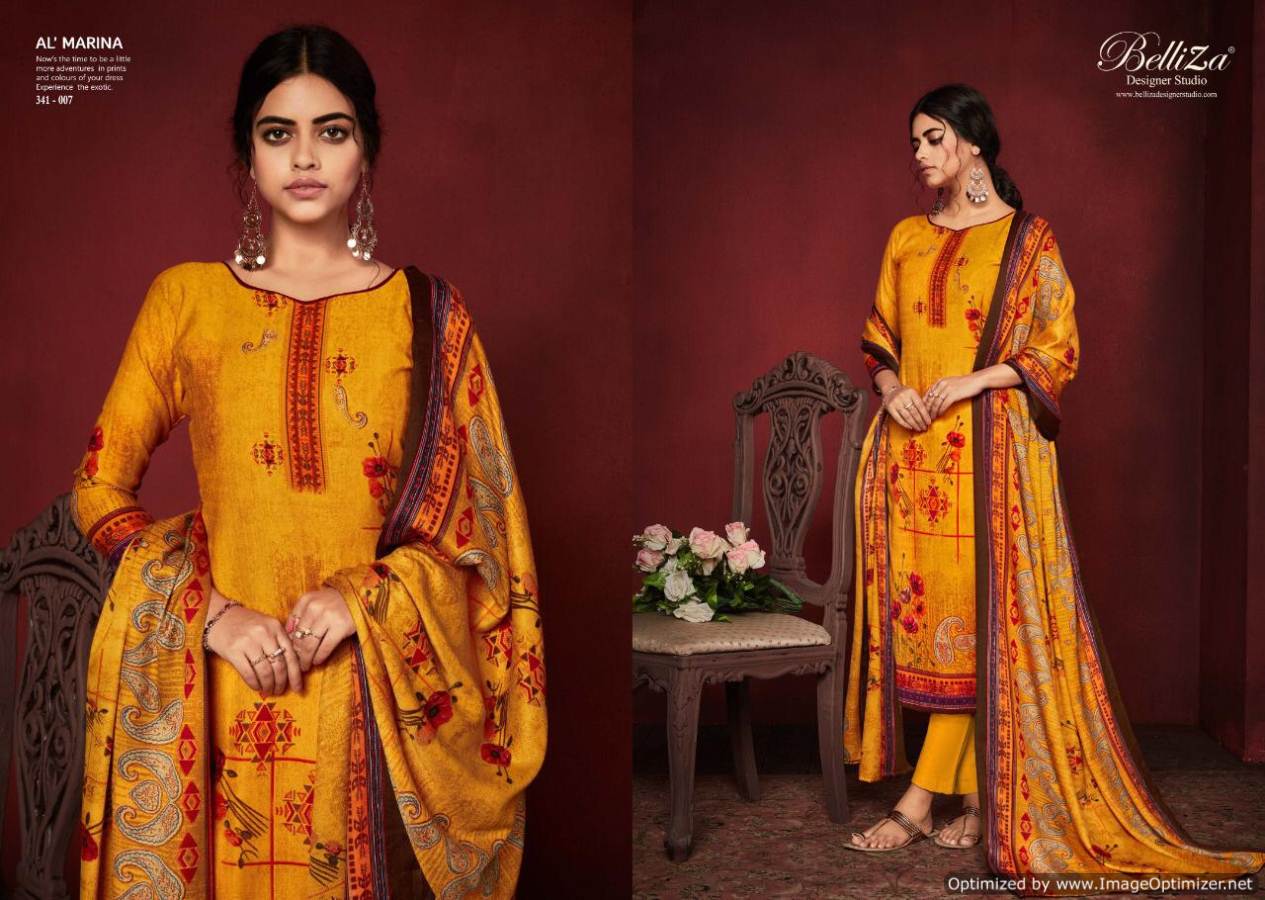 Belliza By Al Marina Digital Printed Dress Material Collection.