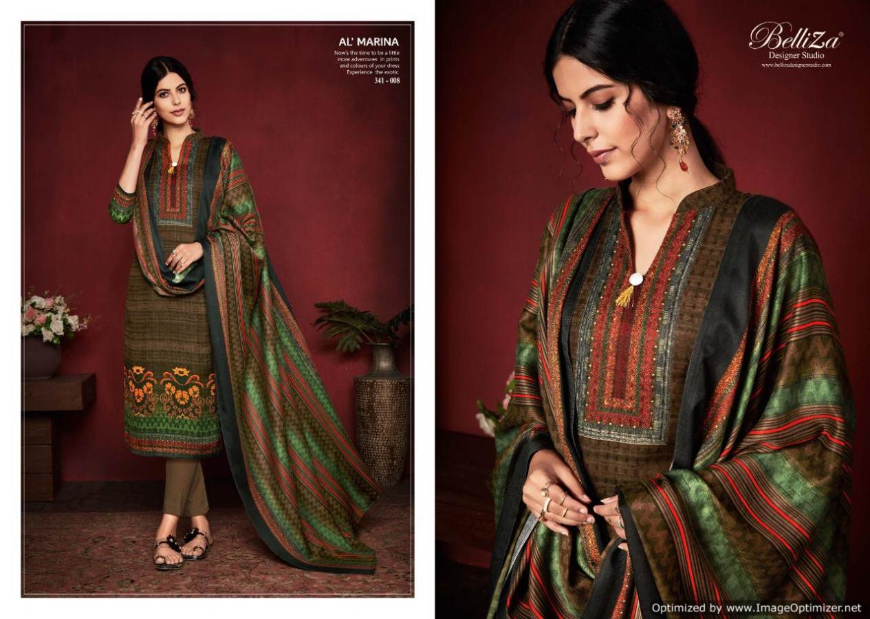 Belliza By Al Marina Digital Printed Dress Material Collection.