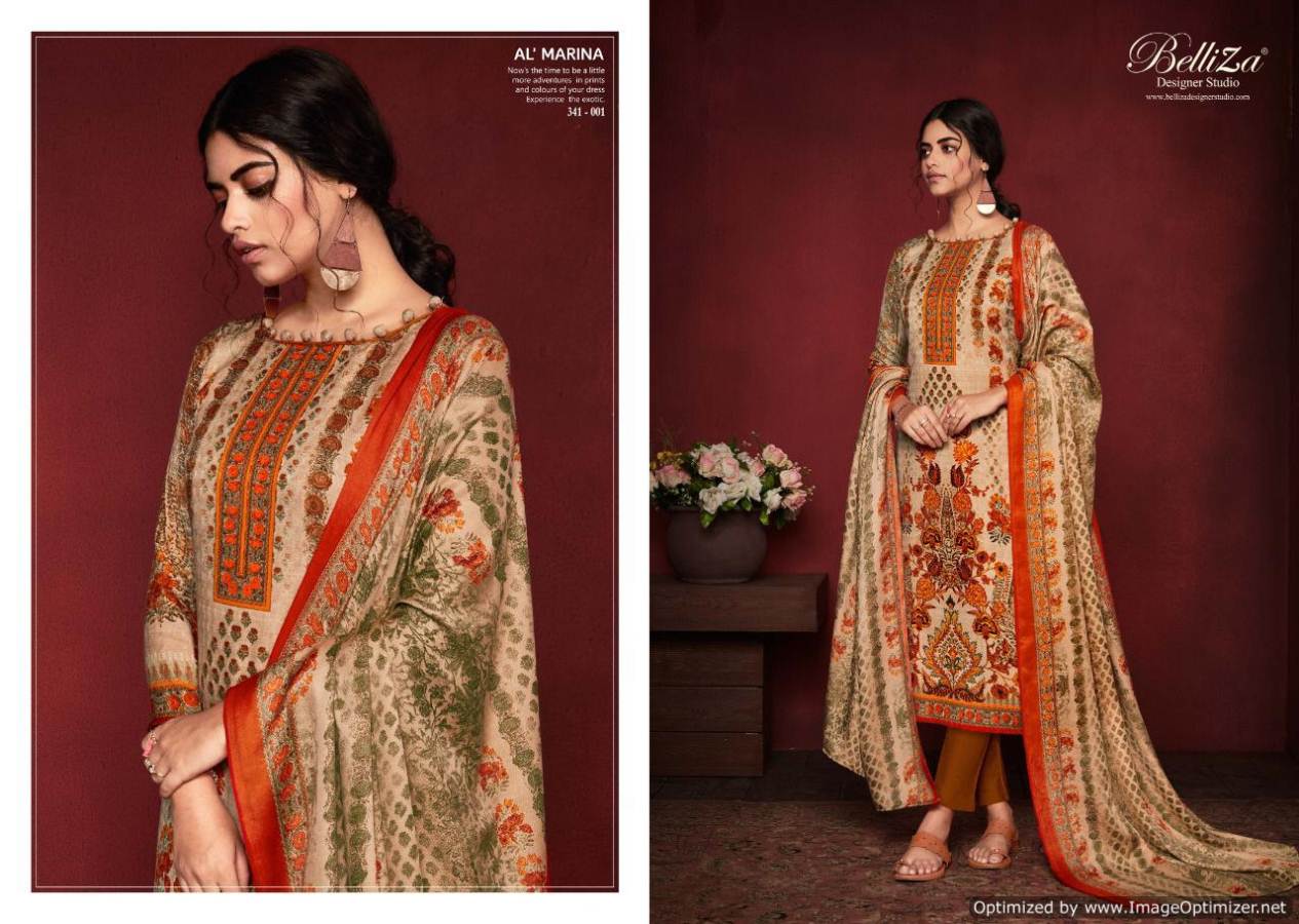 Belliza By Al Marina Digital Printed Dress Material Collection.