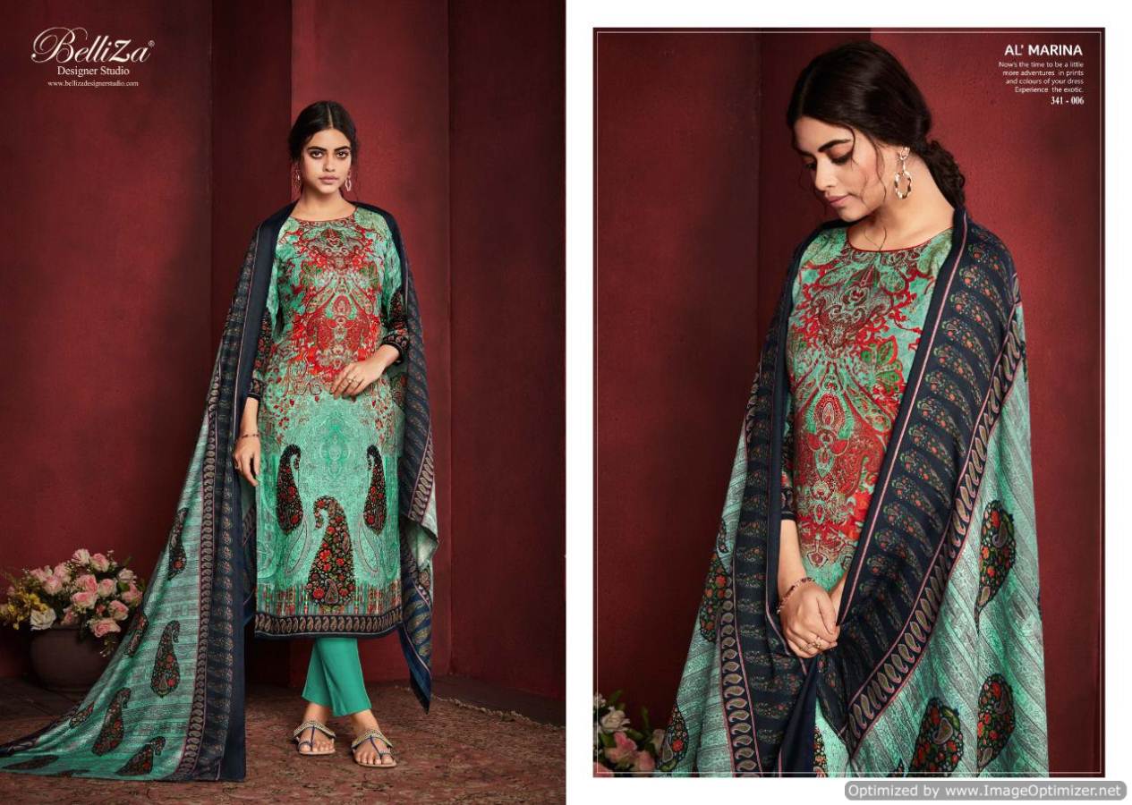 Belliza By Al Marina Digital Printed Dress Material Collection.