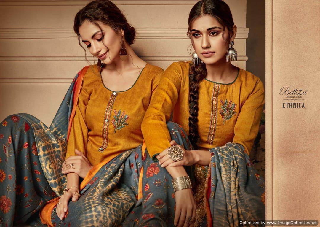 Belliza Present Ethnica Casual Wear Printed Dress Material Collection