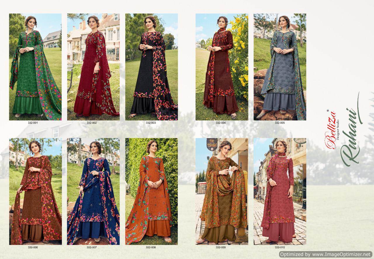Belliza Present Ruhani Festival Wear Printed Dress Material Collection.
