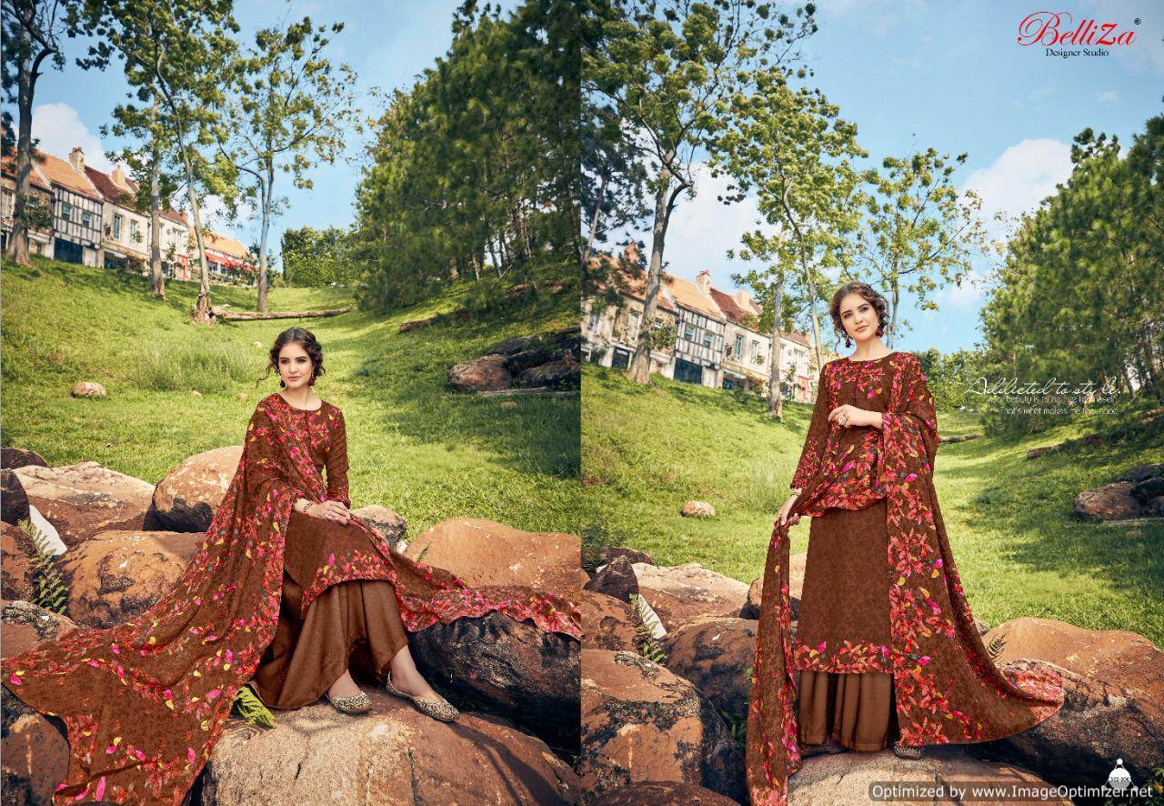 Belliza Present Ruhani Festival Wear Printed Dress Material Collection.