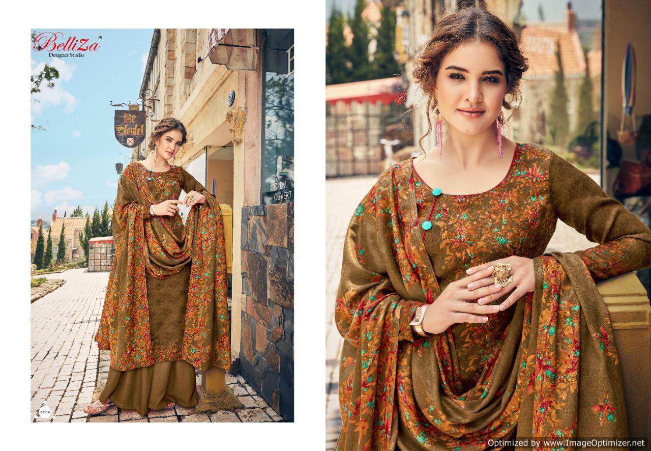 Belliza Present Ruhani Festival Wear Printed Dress Material Collection.