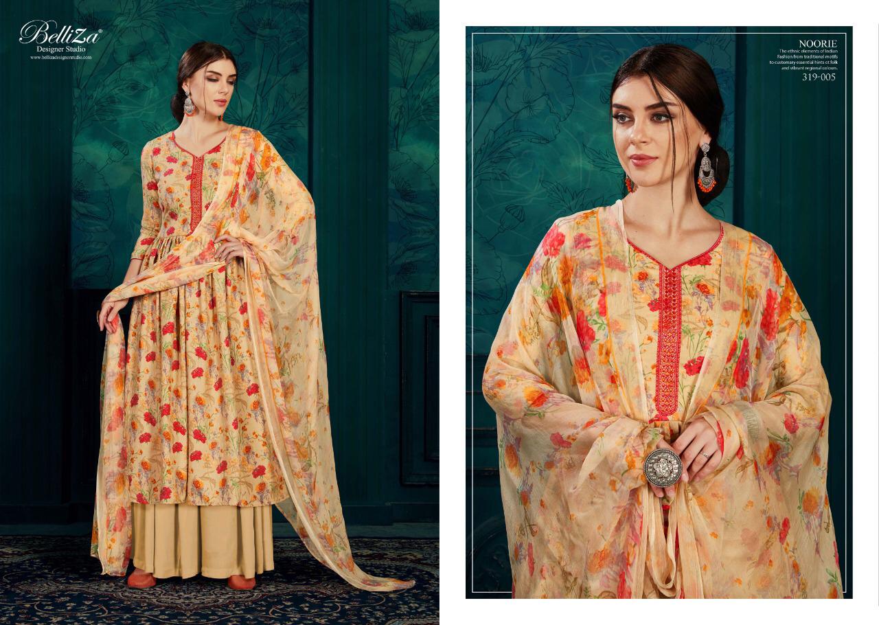 Belliza Present Noorie Casual Wear Dress Material Collection.