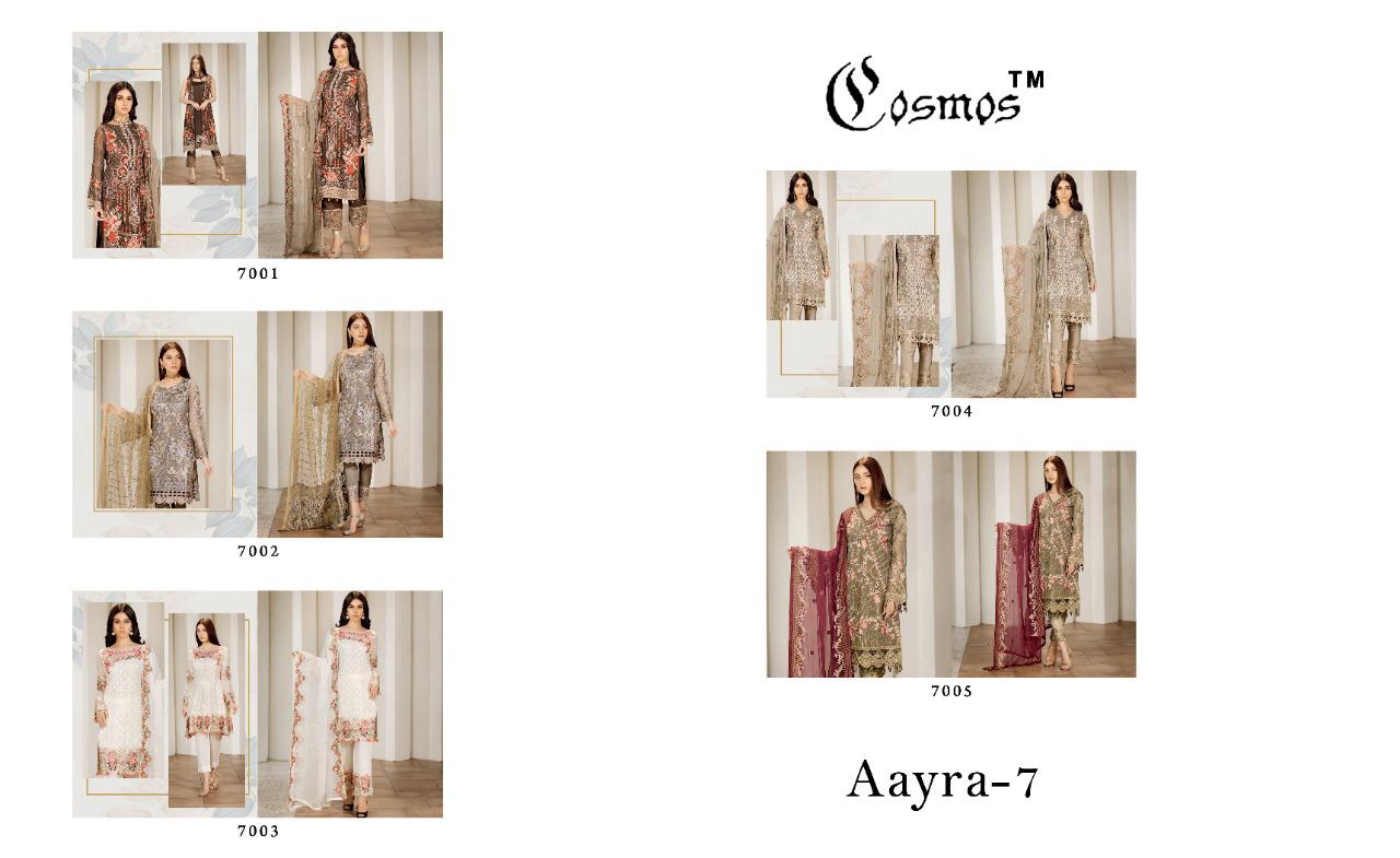 Cosmos Present Aayra Vol 7 Festival Wear Pakistani Suits Collection