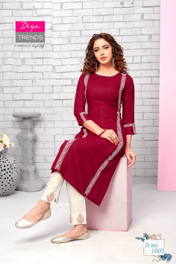 Partywear kurti skirt and dupatta with gold prints and gotta work  Kurti  Fashion