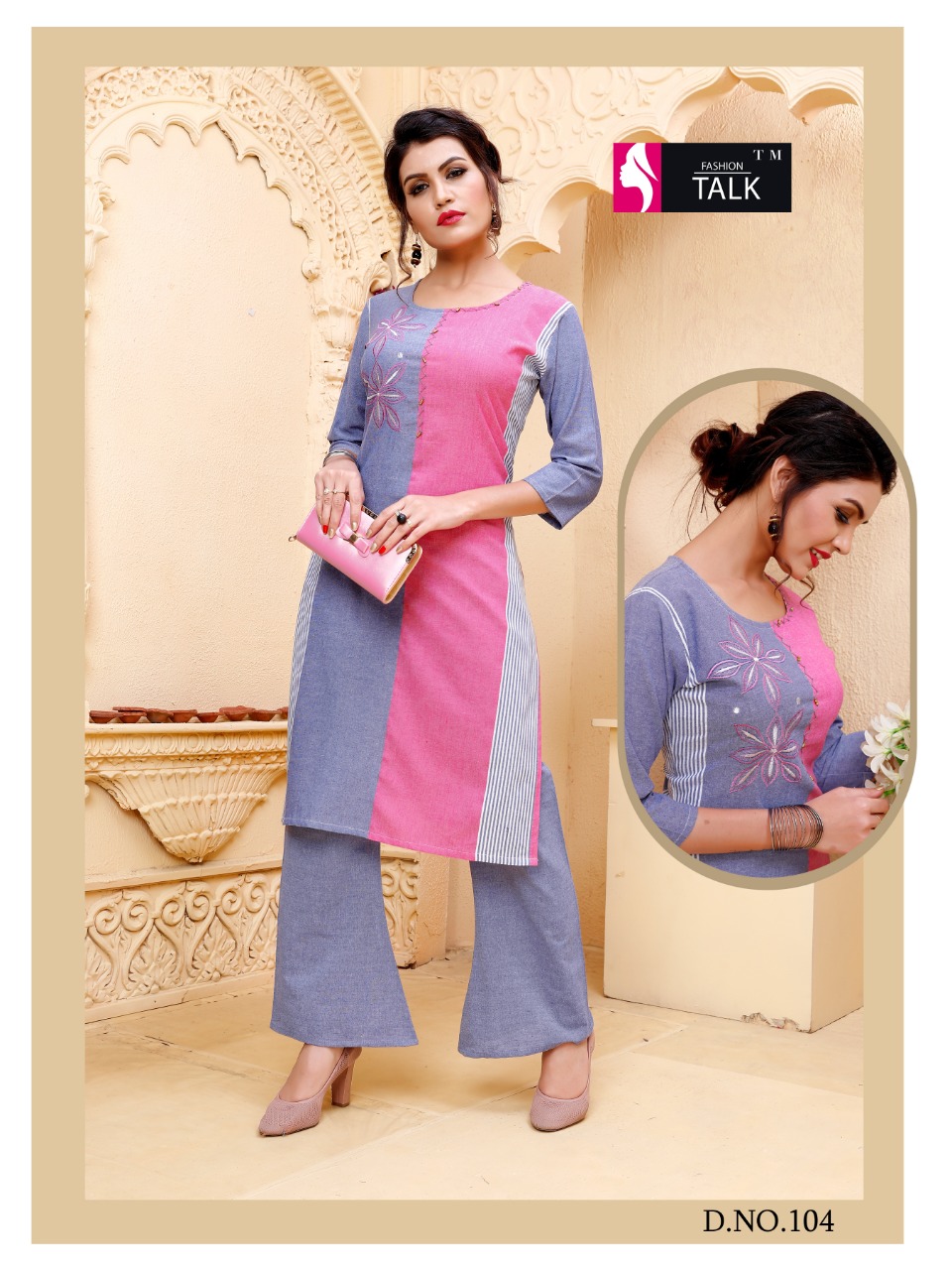 Fashion Talk Present Chitra Casual Wear Kurti With Palazzo Collection