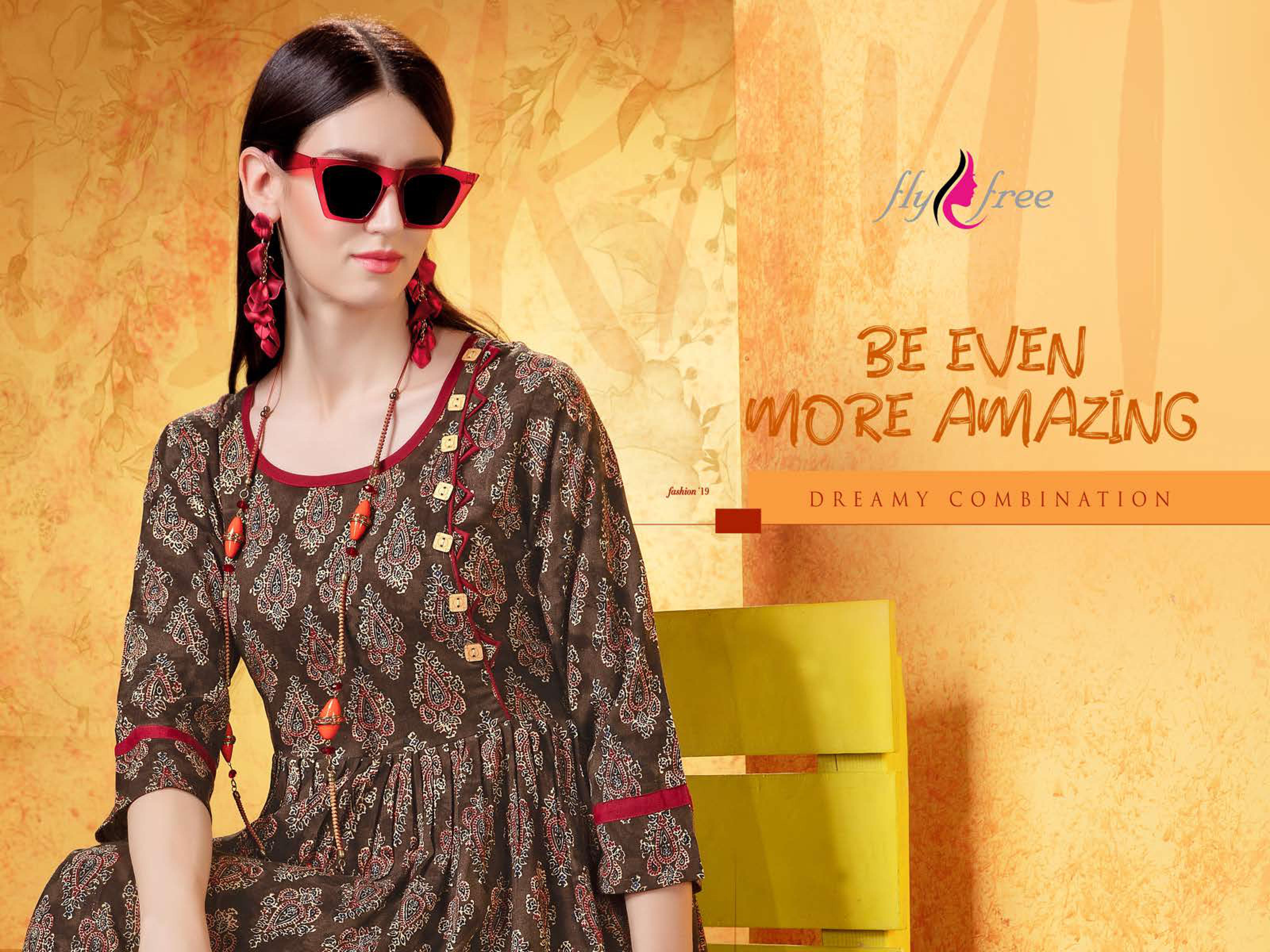 Fly Free Present Frooti Vol 4 Casual Wear Printed Kurti Collection
