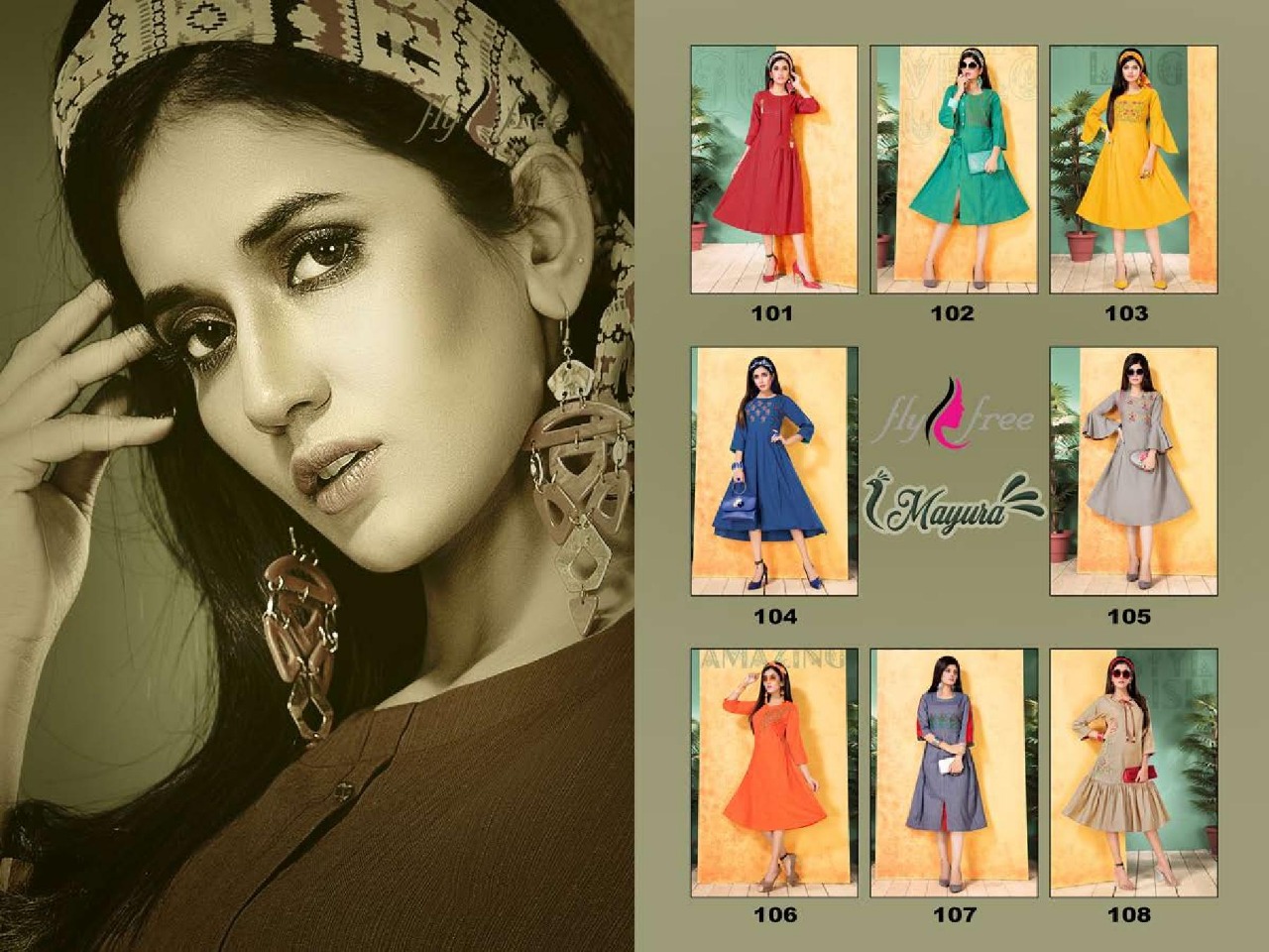 Fly Free By Mayura Designer Handloom Cotton Kurti Collection