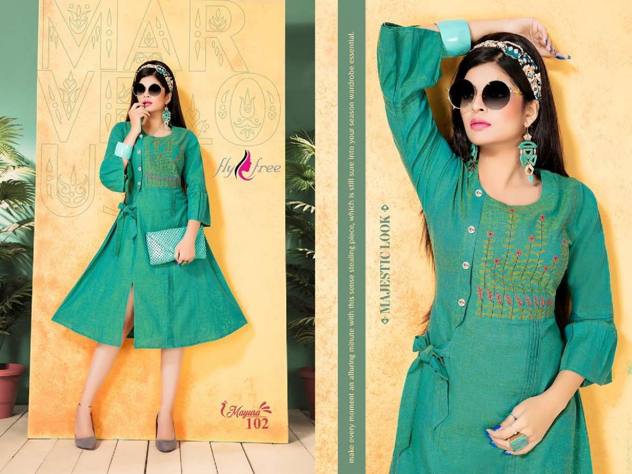 Fly Free By Mayura Designer Handloom Cotton Kurti Collection