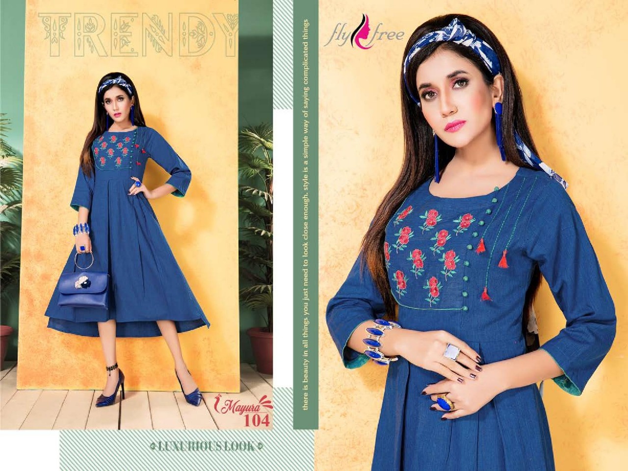 Fly Free By Mayura Designer Handloom Cotton Kurti Collection