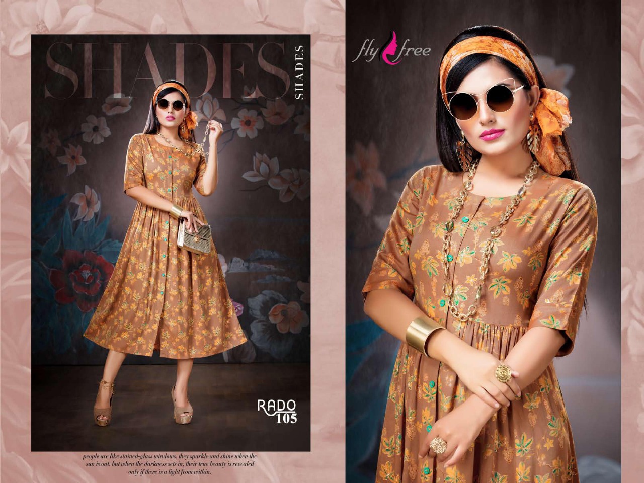 Fly Free Present Rado Casual Wear Printed Kurtis Catalogue