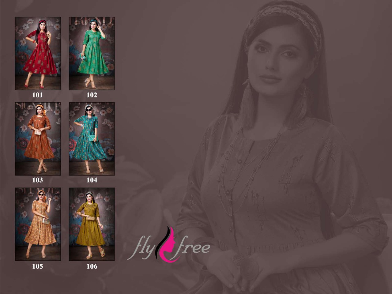 Fly Free Present Rado Casual Wear Printed Kurtis Catalogue