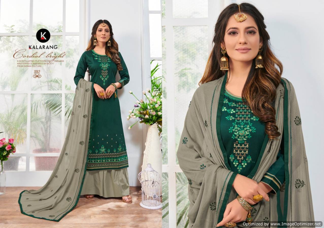 Kalarang Present Noor Pure Jam Silk Cotton Salwar Suits Catalogue