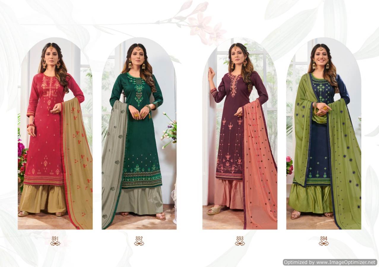 Kalarang Present Noor Pure Jam Silk Cotton Salwar Suits Catalogue