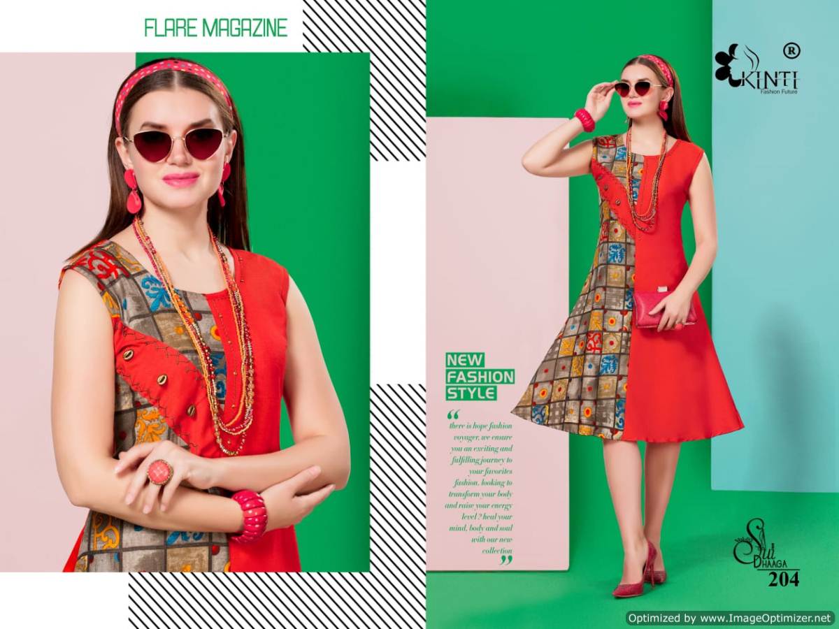 Kinti Sui Dhaaga Vol 2 Printed Casual Wear Short Kurti Collection