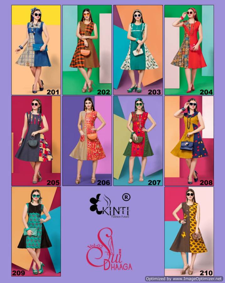 Kinti Sui Dhaaga Vol 2 Printed Casual Wear Short Kurti Collection