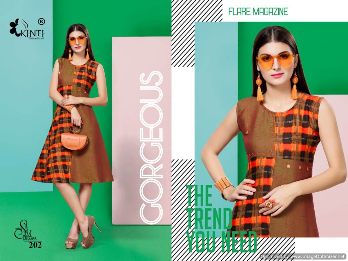 Kinti Sui Dhaaga Vol 2 Printed Casual Wear Short Kurti Collection