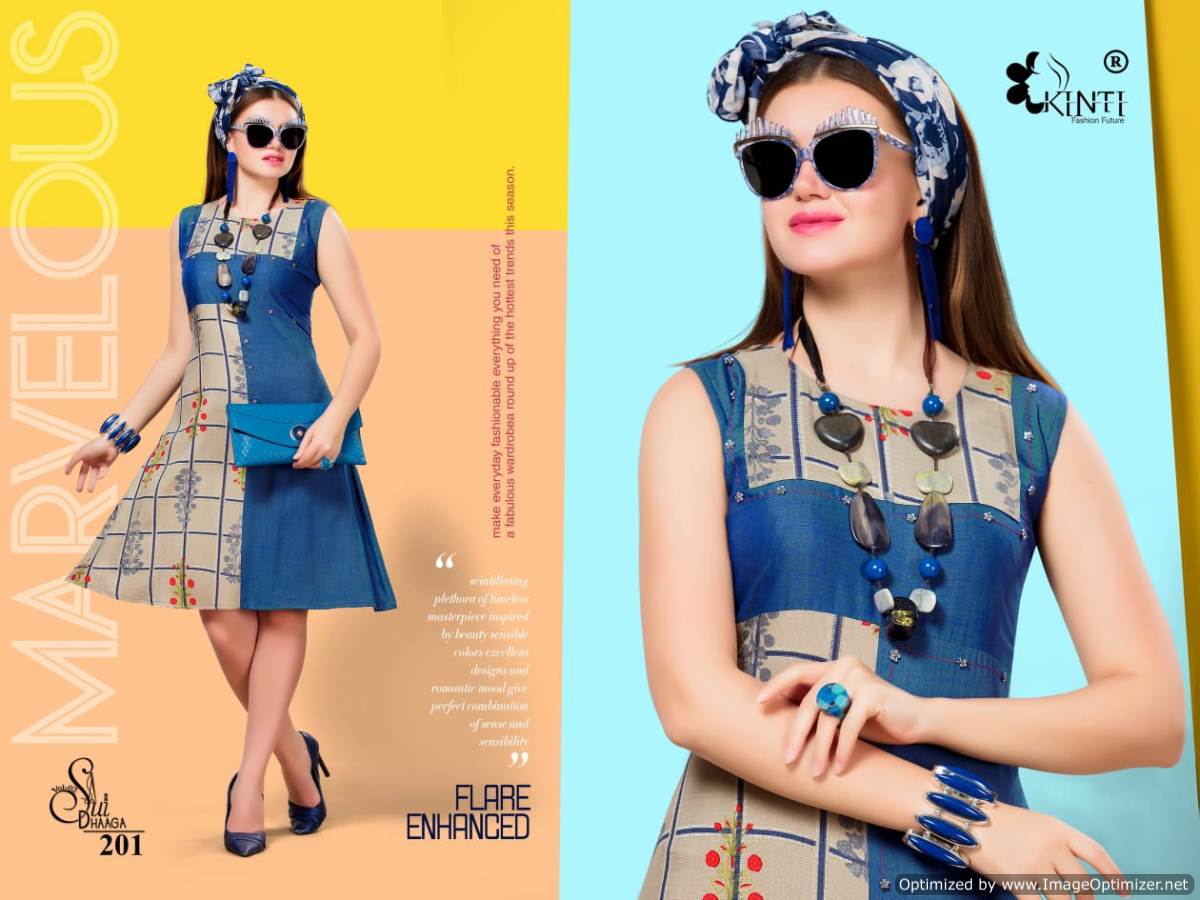 Kinti Sui Dhaaga Vol 2 Printed Casual Wear Short Kurti Collection