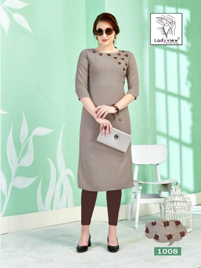 Ladyview By Crystal Casual Wear Stylish Kurtis Collection.