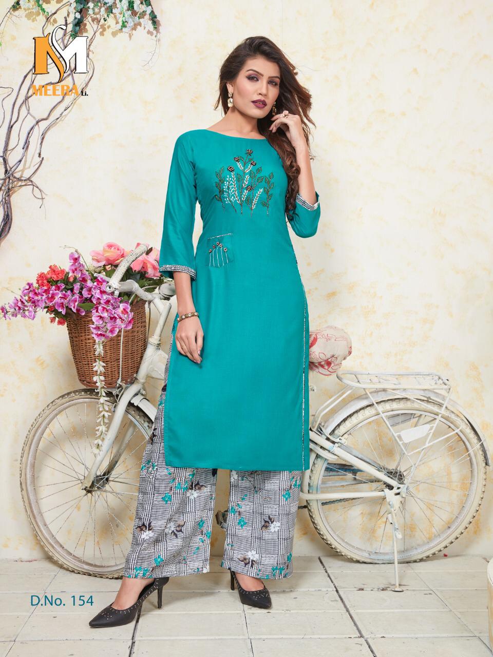QUEEN INDIA VOL 4 PURE COTTON PRINTED LACE EMBROIDERY WORK KURTI WITH PANT  BY DEEPTEX BRAND WHOLESALER AND DEALER