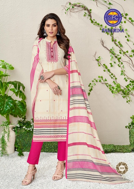 Mfc Present Pashmina Vol 9 Casual Wear Dress Material Collection