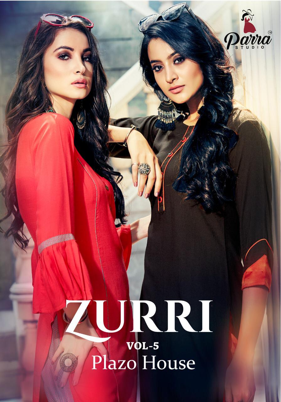 Parra Zurri Vol 5 Casual Wear Kurti With Plazzo Collection