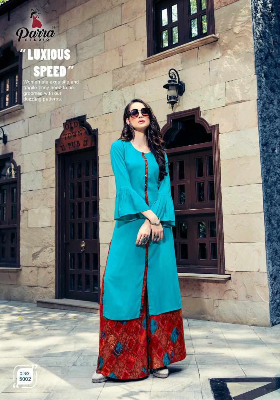 Parra Zurri Vol 5 Casual Wear Kurti With Plazzo Collection