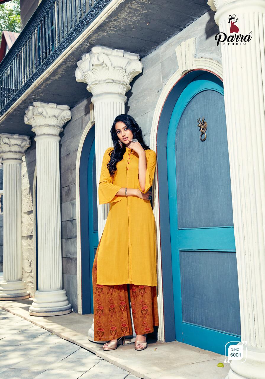 Parra Zurri Vol 5 Casual Wear Kurti With Plazzo Collection