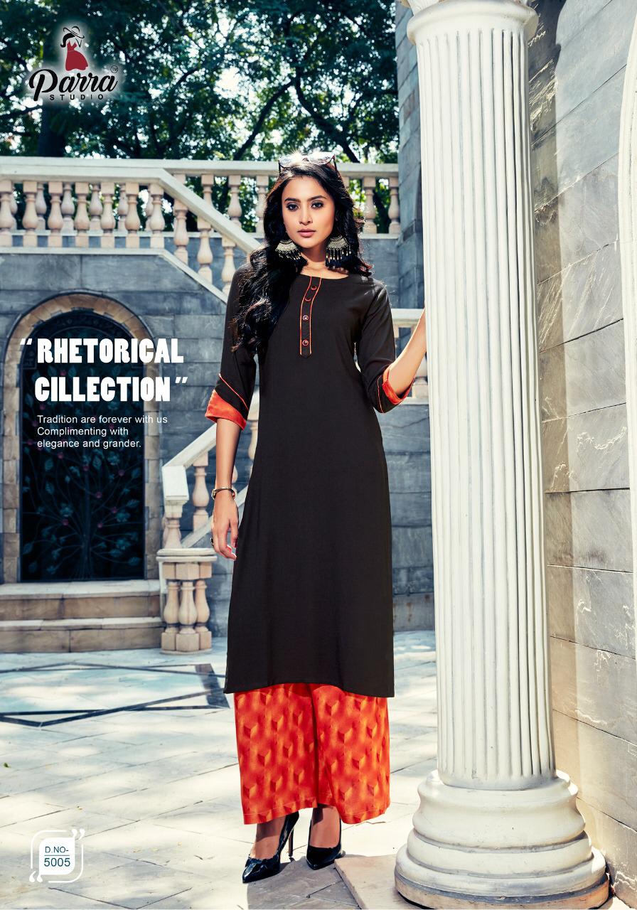 Parra Zurri Vol 5 Casual Wear Kurti With Plazzo Collection