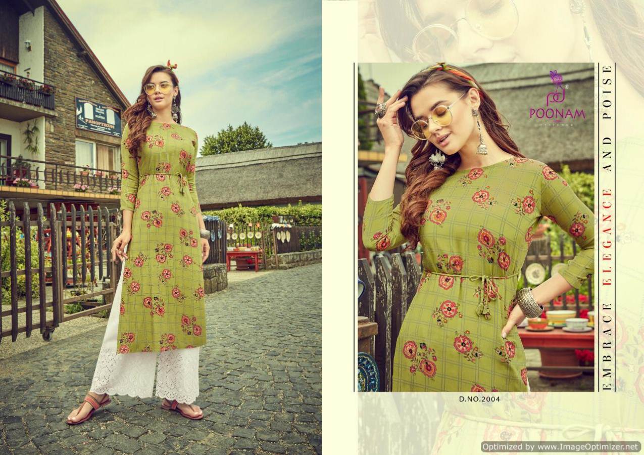 Poonam By Sifli Plazo House Vol 2 Casual Wear Kurti With Palazzo Collection