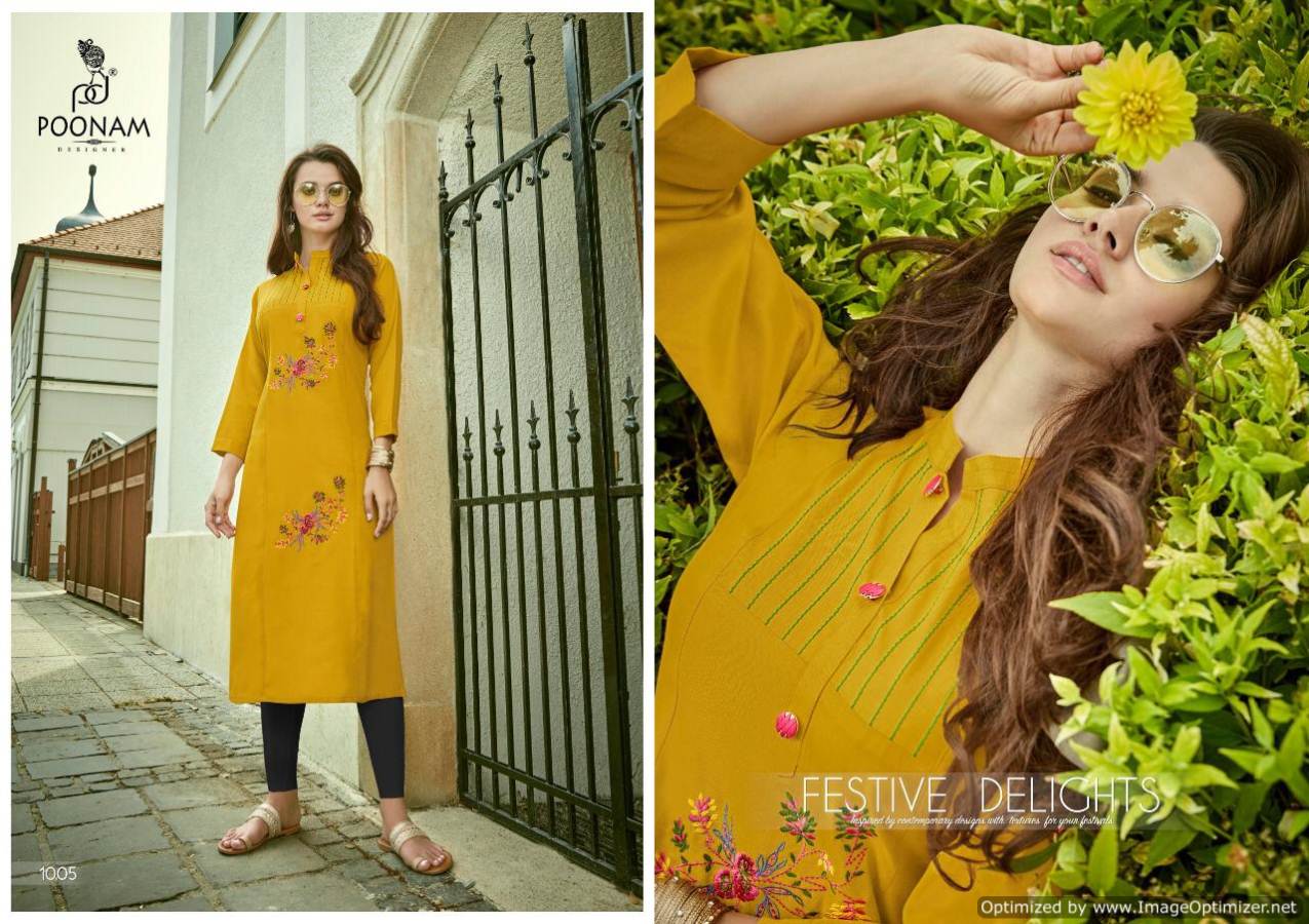 Poonam By Siya Casual Wear Kurti Collection