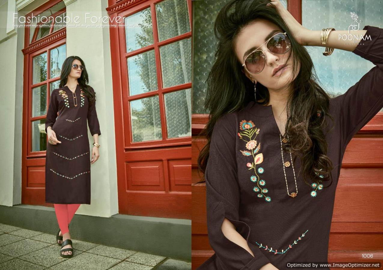 Poonam By Siya Casual Wear Kurti Collection