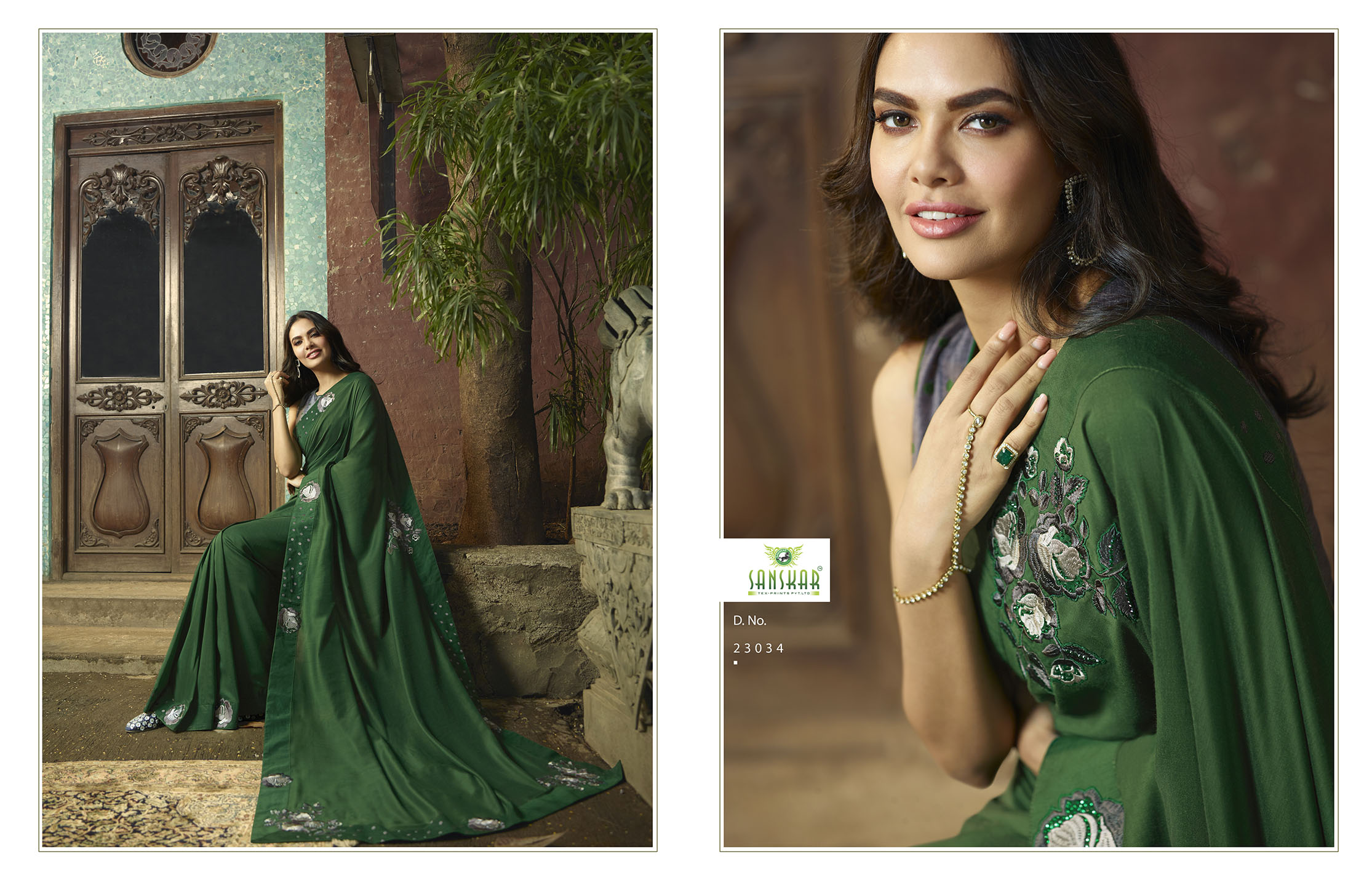Sanskar By Esha Vol 4 Designer Party Wear Saree Collection