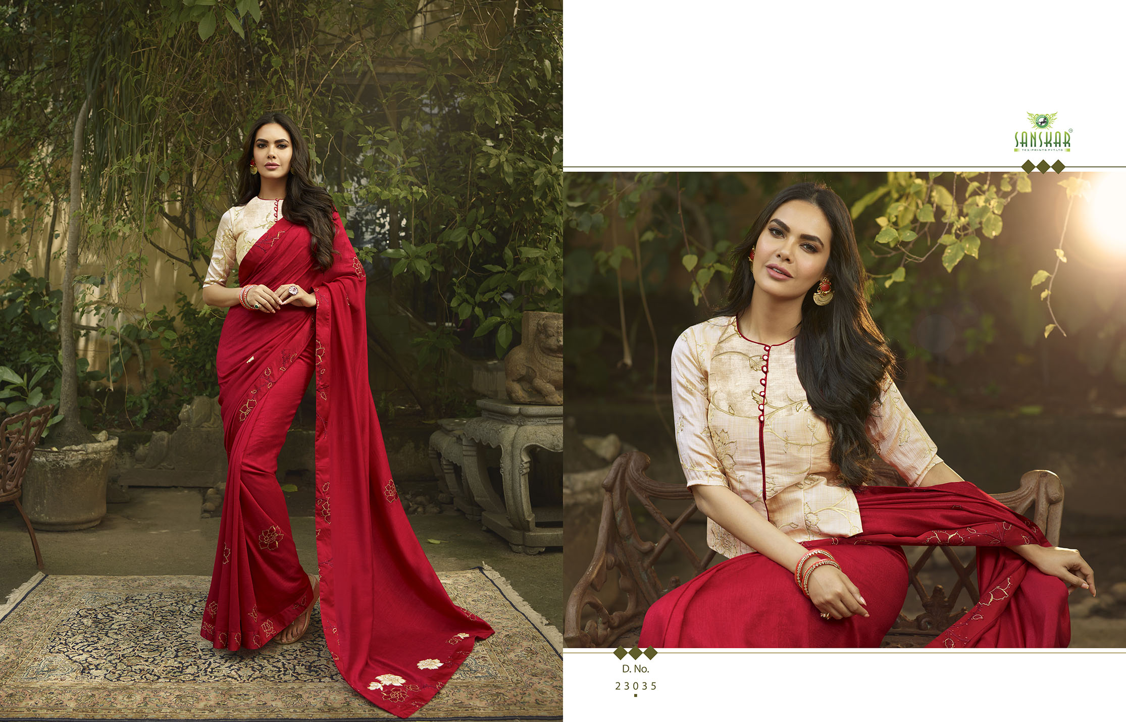 Sanskar By Esha Vol 4 Designer Party Wear Saree Collection