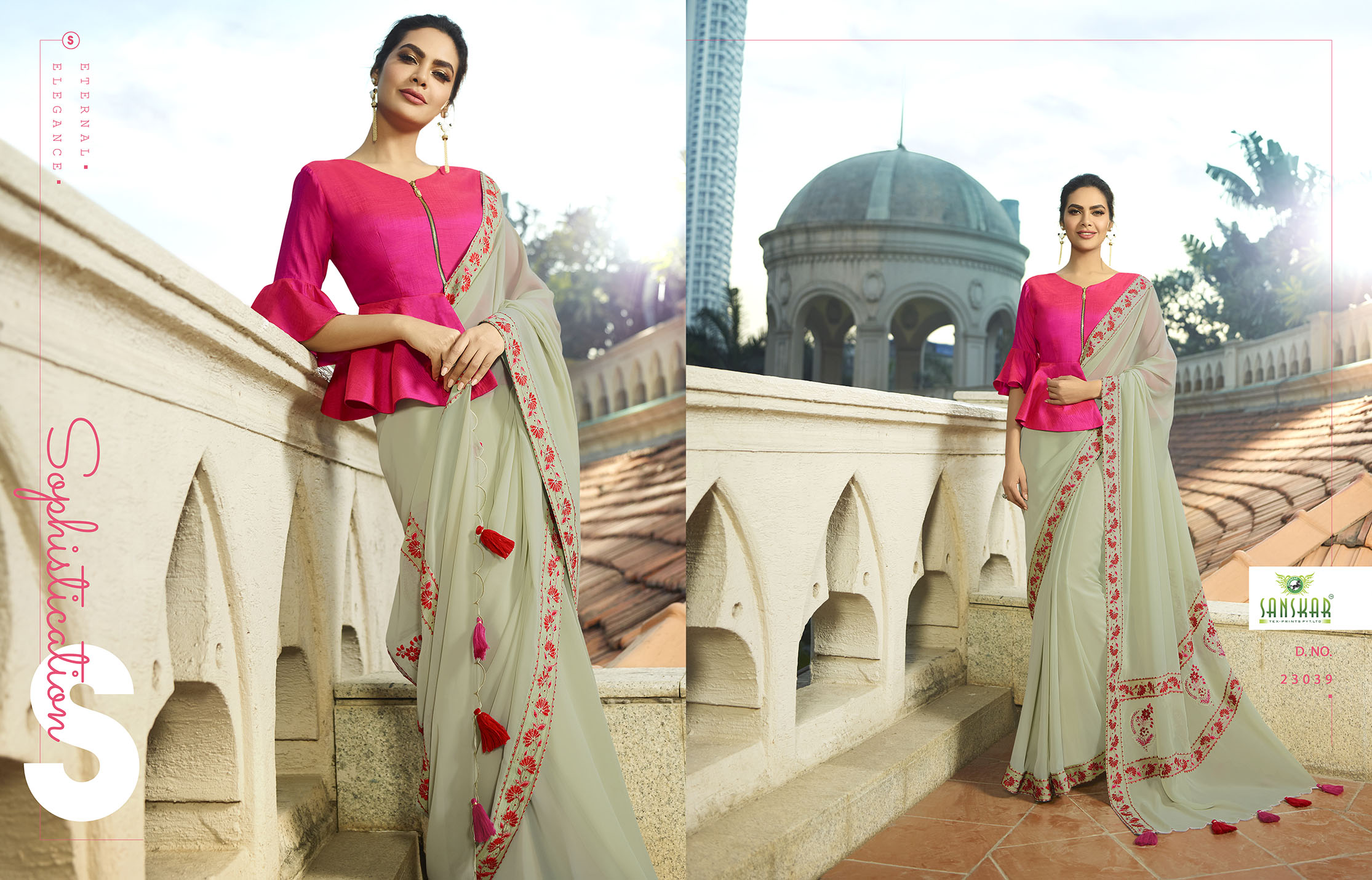 Sanskar By Esha Vol 4 Designer Party Wear Saree Collection