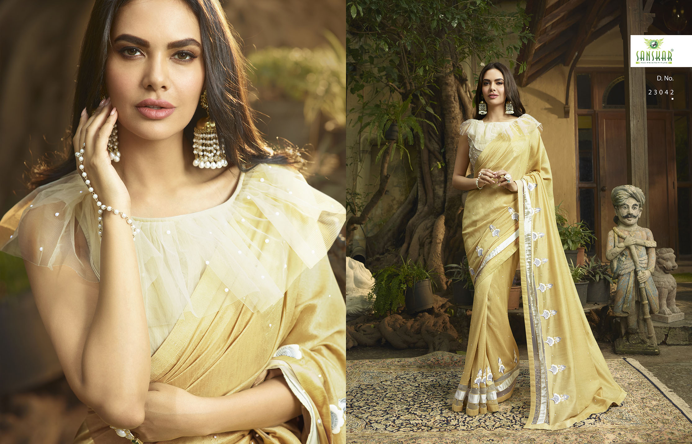 Sanskar By Esha Vol 4 Designer Party Wear Saree Collection
