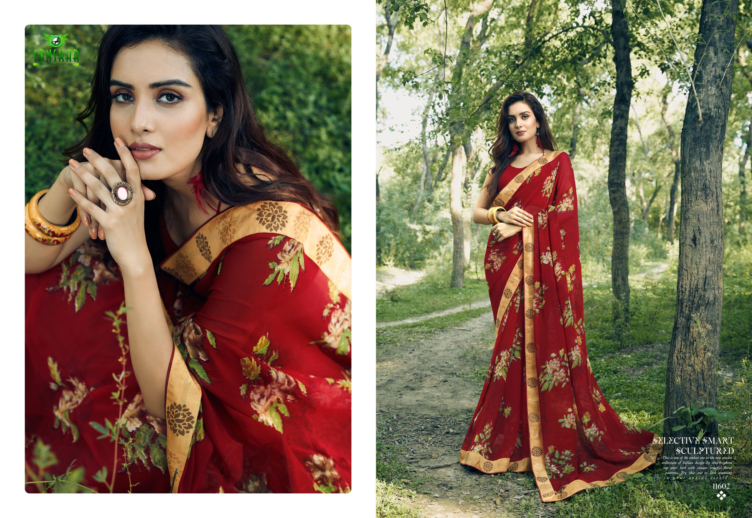 Sanskar By Gulabo Casual Wear Printed Saree Collection