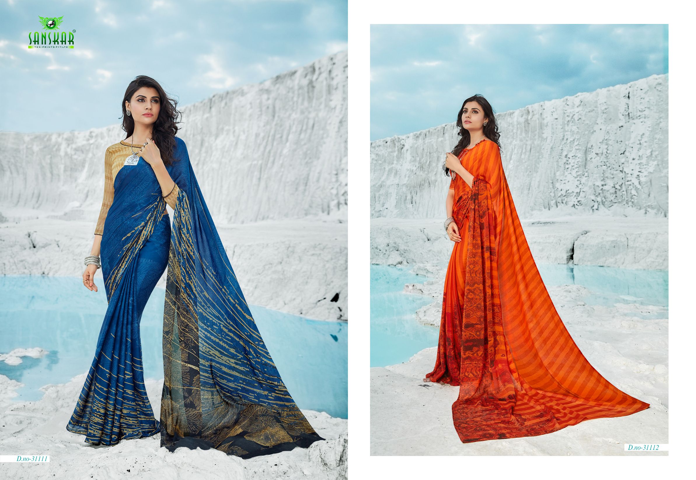 Sanskar Present Sunahari Casual Wear Printed Saree Collection