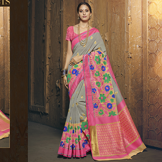 Sanskar By Sinduri Art Silk Wedding Wear Saree Collection
