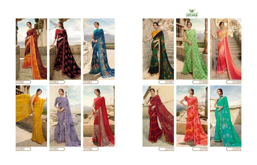 Sanskar Present Suhane Pal Vol 19 Casual Wear Saree Collection