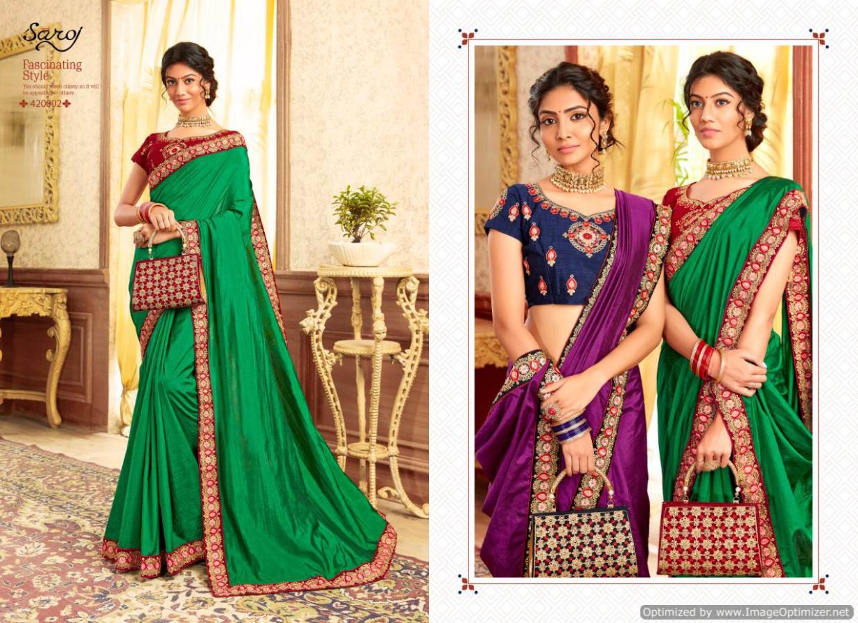 Saroj By Charulata Festive Wear Saree Collection