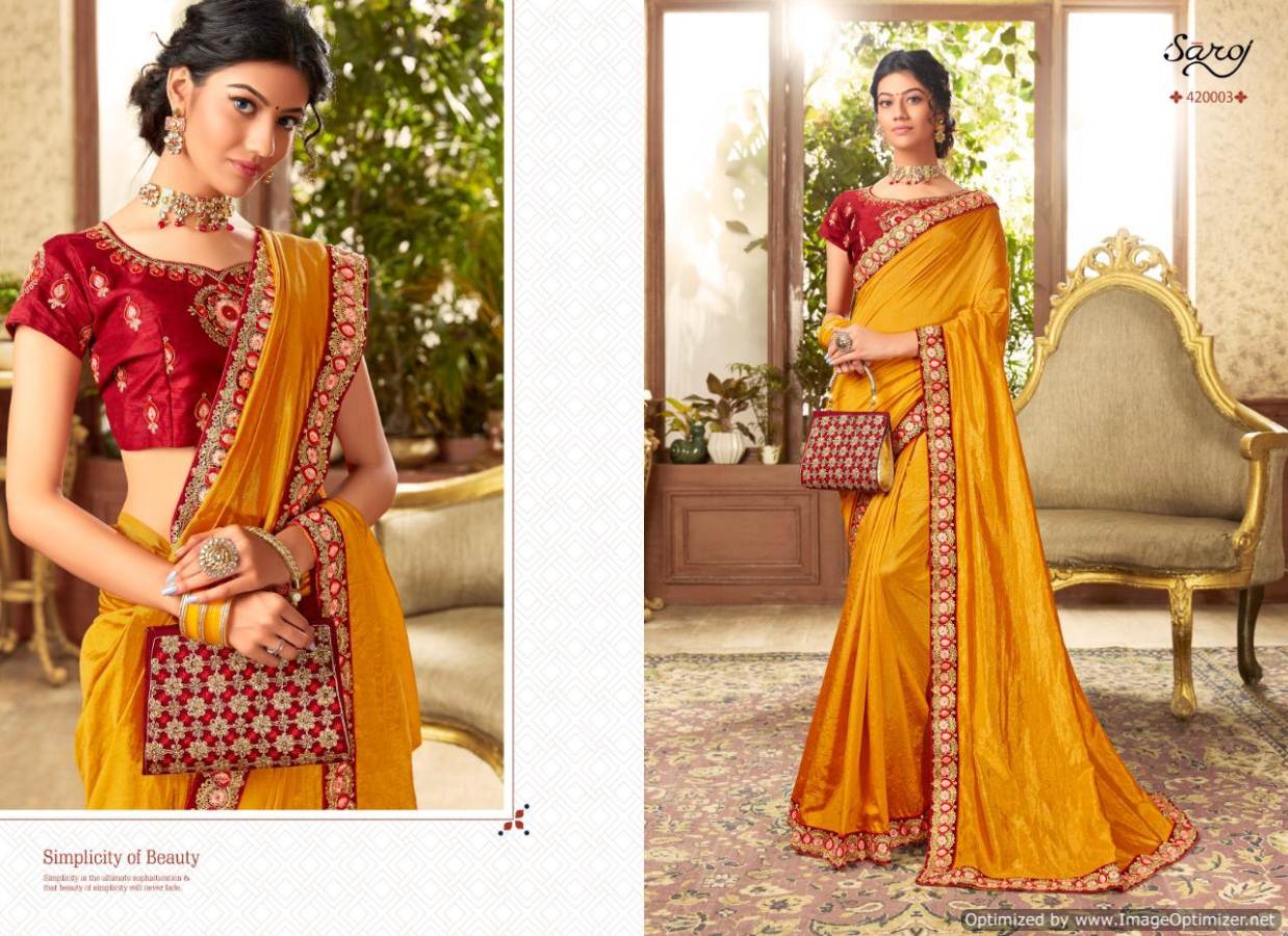 Saroj By Charulata Festive Wear Saree Collection