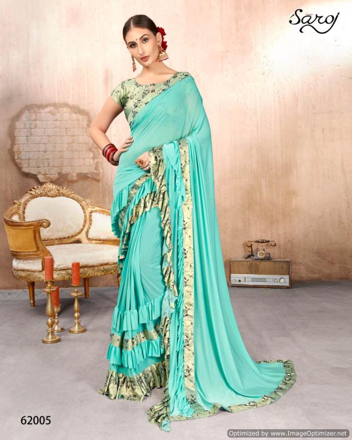 Saroj By Hot Lady Imported Heavy Lycra Designer Sarees Collection.