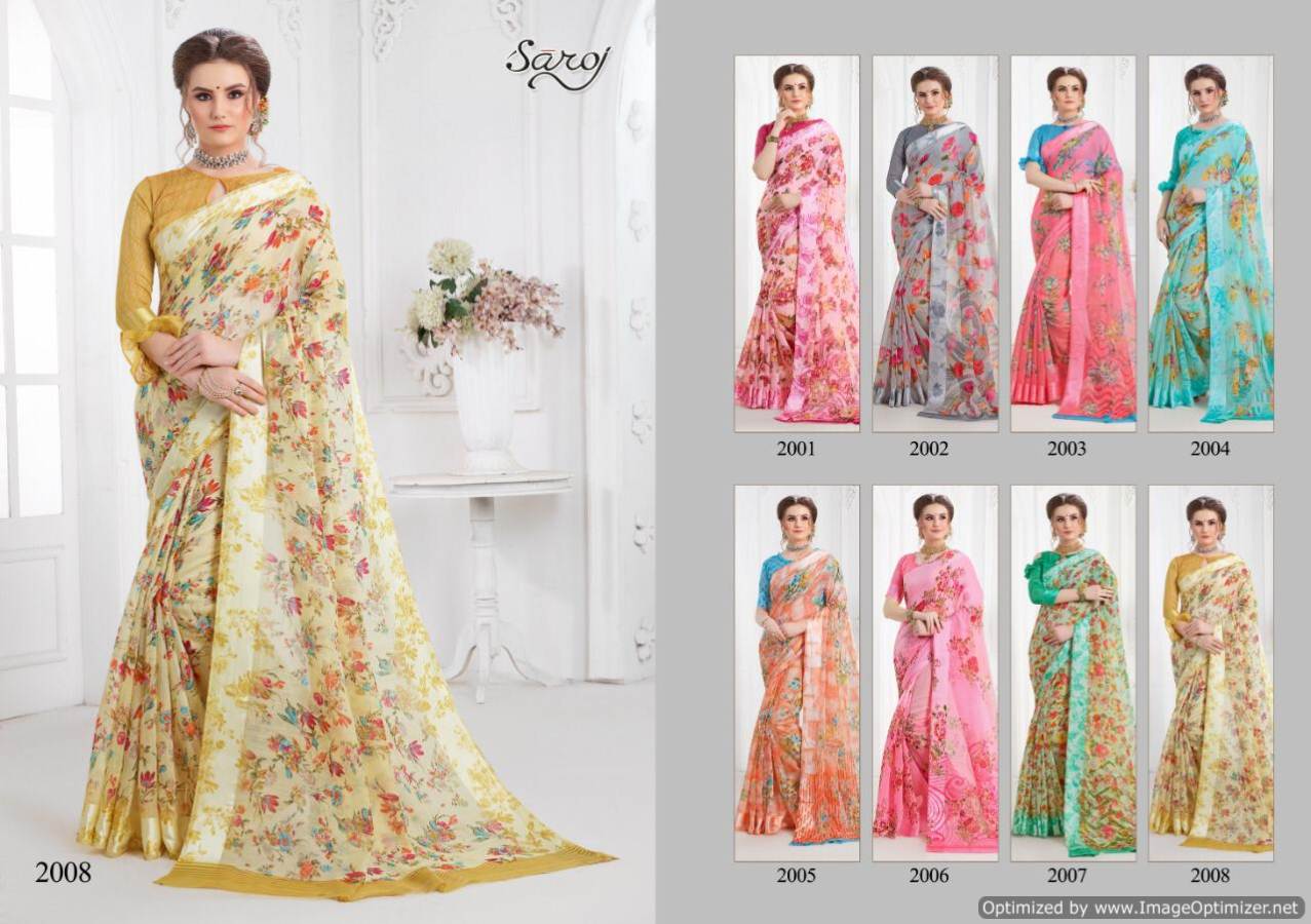 Saroj Present Annaya Printed Cotton Saree Collection