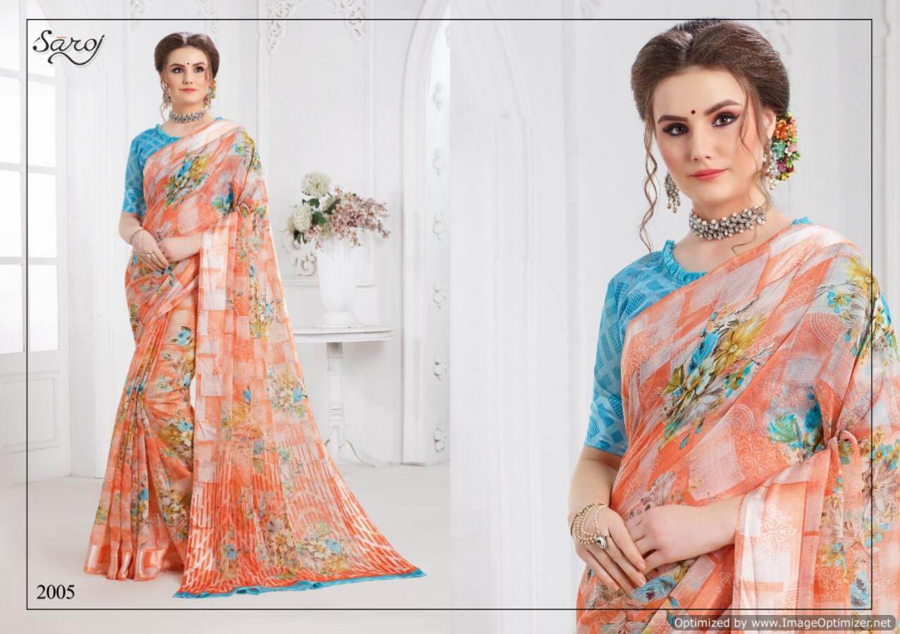 Saroj Present Annaya Printed Cotton Saree Collection